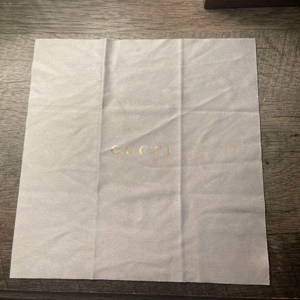 GUCCI foldable brown eyeglass case NWOT - Picture 5 of 6